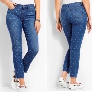 Talbots slim ankle, anchor jeans. Size 8. Excellent condition.